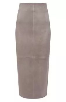 Кожаная юбка Brunello Cucinelli
