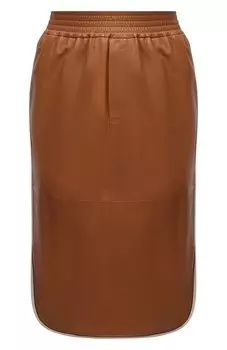 Кожаная юбка Brunello Cucinelli