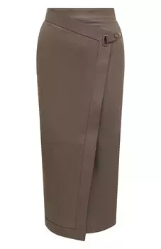 Кожаная юбка Giorgio Armani