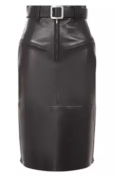 Кожаная юбка Jil Sander