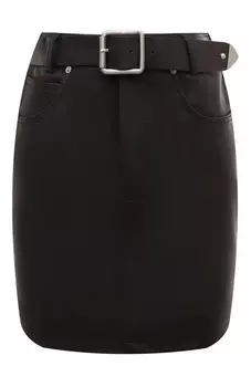 Кожаная юбка Pinko