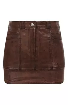 Кожаная юбка Pinko