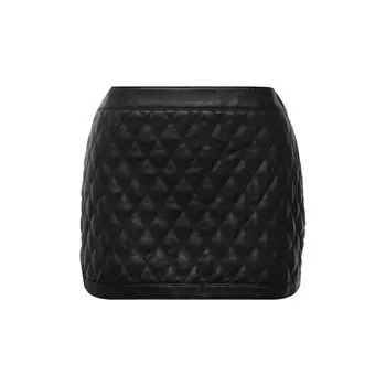 Кожаная юбка Saint Laurent
