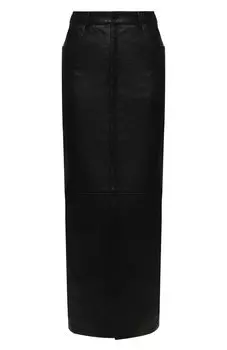 Кожаная юбка Saint Laurent