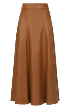 Кожаная юбка Saint Laurent