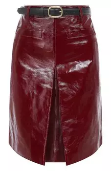 Кожаная юбка self-portrait