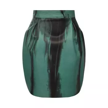 Кожаная юбка Versace