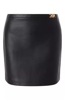 Кожаная юбка Versace