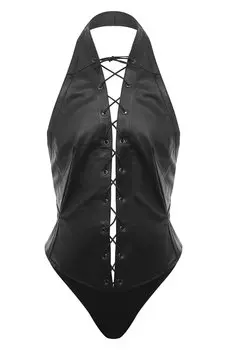 Кожаное боди Petar Petrov