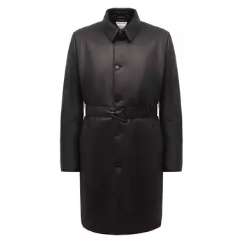 Кожаное пальто Bottega Veneta