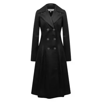 Кожаное пальто Loewe