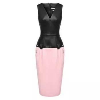 Кожаное платье Alexander McQueen