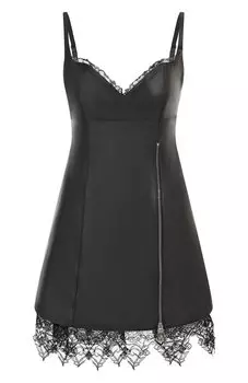 Кожаное платье Blumarine