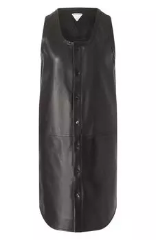 Кожаное платье Bottega Veneta