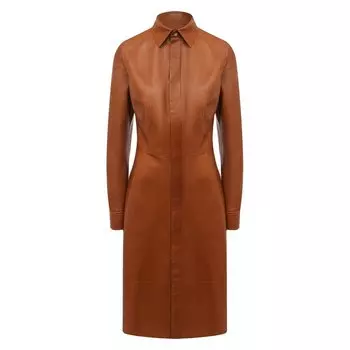 Кожаное платье Ralph Lauren