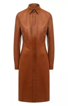 Кожаное платье Ralph Lauren