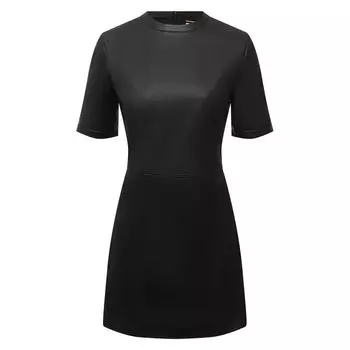 Кожаное платье Saint Laurent