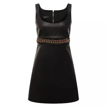 Кожаное платье Versace