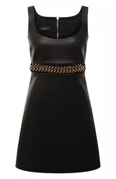 Кожаное платье Versace
