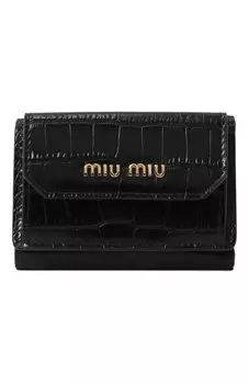 Кожаное портмоне Miu Miu