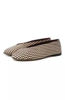 Кожаные балетки Rosa Bottega Veneta