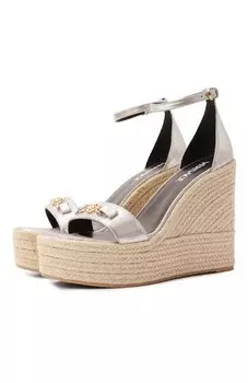 Кожаные босоножки Barocco Versace