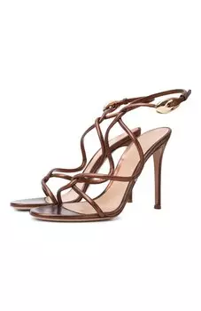 Кожаные босоножки Black Mamba 105 Gianvito Rossi