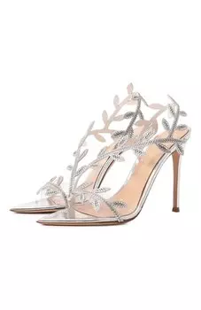 Кожаные босоножки Crystal Flavia 105 Gianvito Rossi