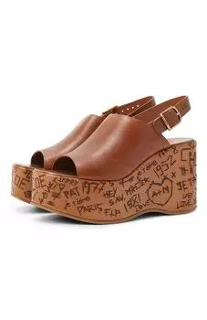 Кожаные босоножки Maxime Chlo