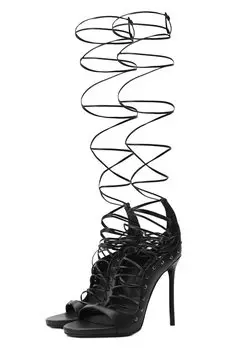 Кожаные босоножки Riri Dsquared2