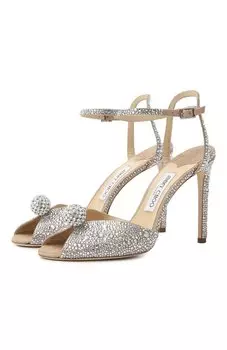 Кожаные босоножки Sacora 100 Jimmy Choo