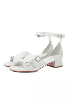 Кожаные босоножки Santoni