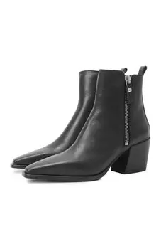 Кожаные ботильоны Abigail Zip 50 AGL