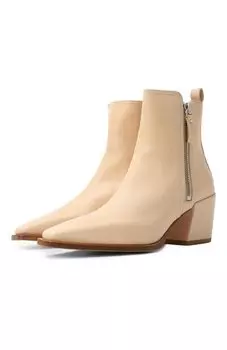 Кожаные ботильоны Abigail Zip 50 AGL