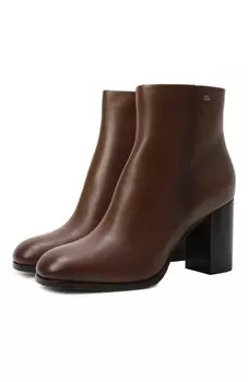 Кожаные ботильоны Santoni