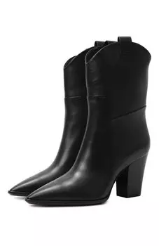 Кожаные ботильоны Santoni