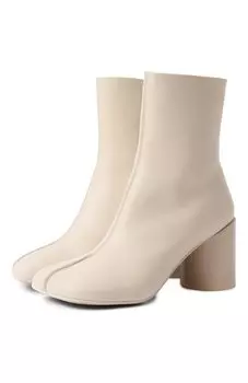 Кожаные ботильоны Stitch-out MM6