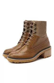 Кожаные ботинки Chlo