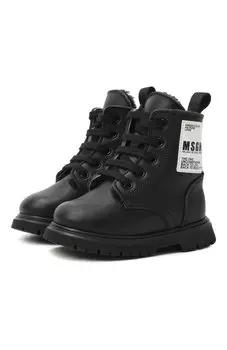 Кожаные ботинки MSGM kids