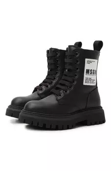 Кожаные ботинки MSGM kids