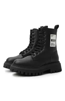 Кожаные ботинки MSGM kids