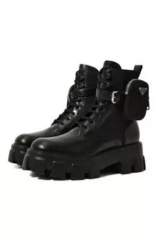 Кожаные ботинки Prada