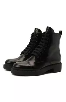 Кожаные ботинки Prada