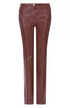Кожаные брюки Blumarine