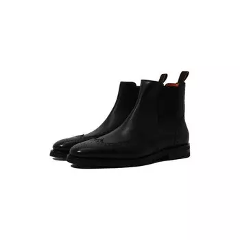 Кожаные челси Santoni