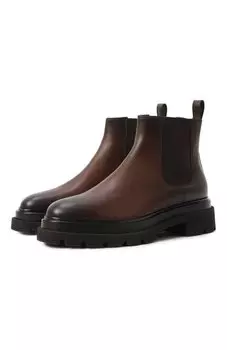 Кожаные челси Santoni