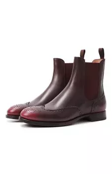 Кожаные челси Santoni