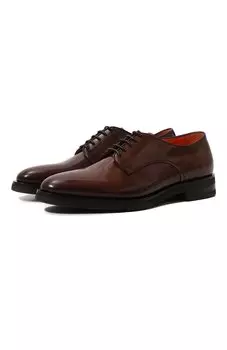 Кожаные дерби Santoni