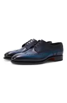 Кожаные дерби Santoni