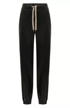 Кожаные джоггеры Brunello Cucinelli